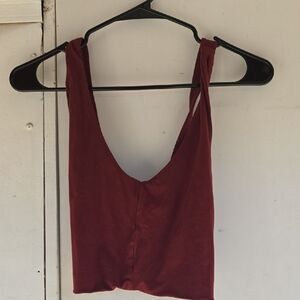 Indigo Luna Agni Cross Top In Rhuabarb